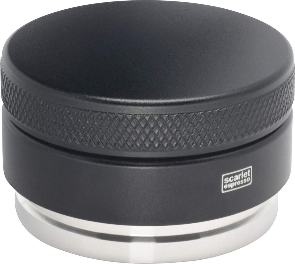 Grande Flat Espresso Tamper - 3D Rillen - Perfekte Extraktion - Siebträger - Schwere Ausführung - Verschiedene Größen - 585 mm