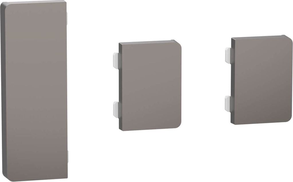 Merten MEG6193-6050 Tastsensor Flex, KNX, System Design, 3fach, Wippe, Nickelmetallic