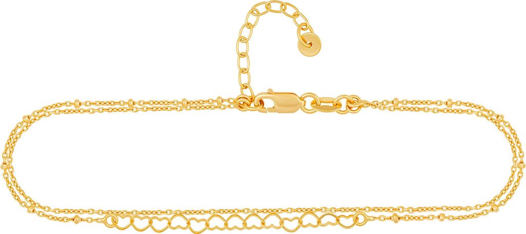 cai Fußkette 925/- Sterling Silber 22+3cm gelb ohne 301200126V-25