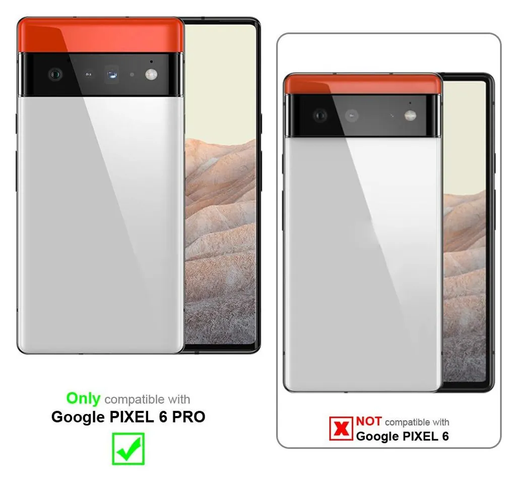Cadorabo proteggi schermo corazzato per Google PIXEL 6 PRO in vetro temperato trasparente - 2