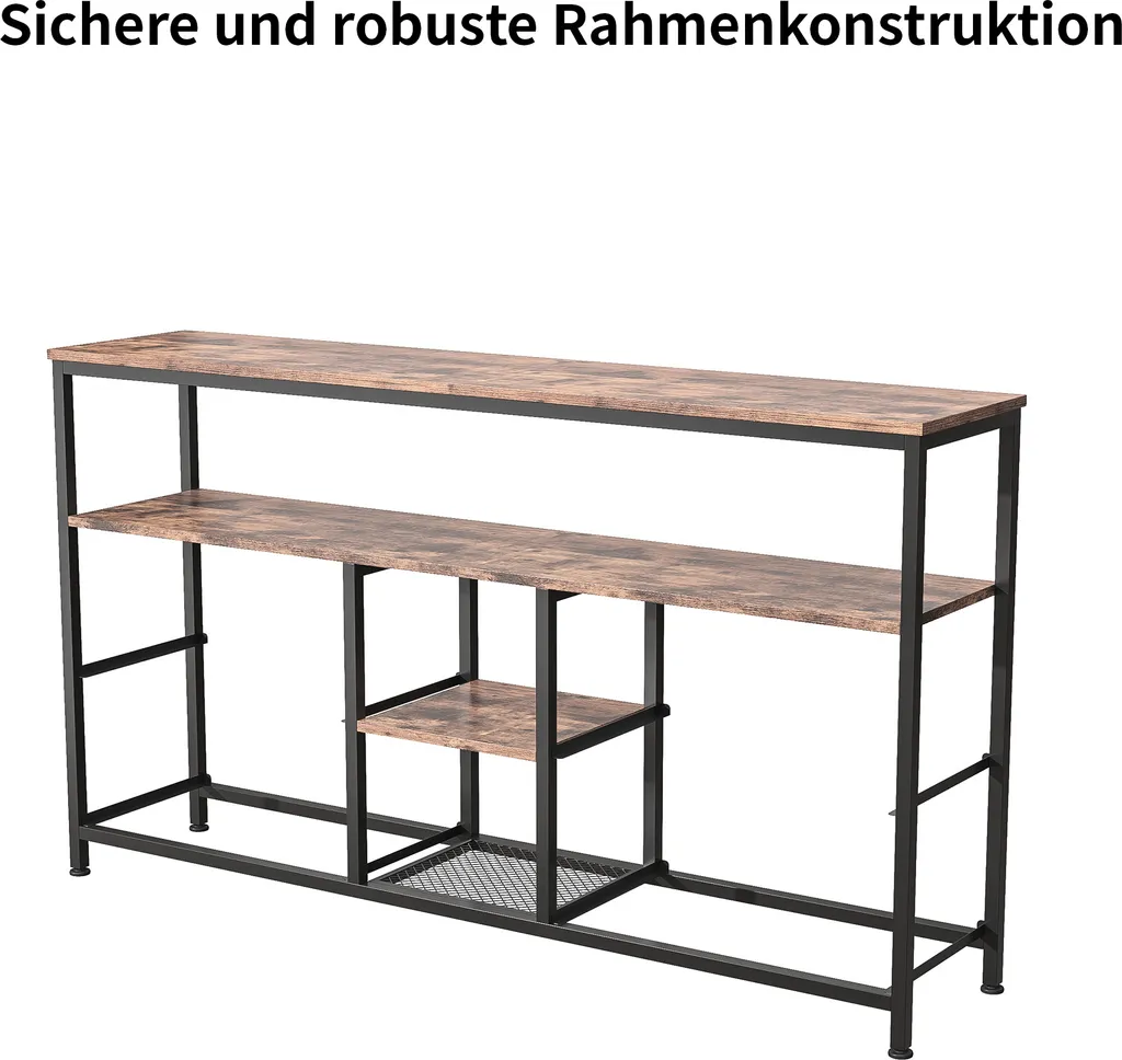 Mobile Contenitore Robusto ProximaX: Legno, Metallo e LED - Duraturo - 13