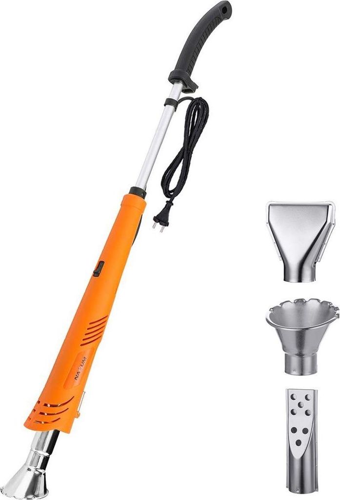 Nasum Unkrautbrenner mit 3 Aufsätzen – Leistungsstarker Gas-Unkrautvernichter für Garten & Terrasse | Flammenbrenner gegen Unkraut, Moos & Eis