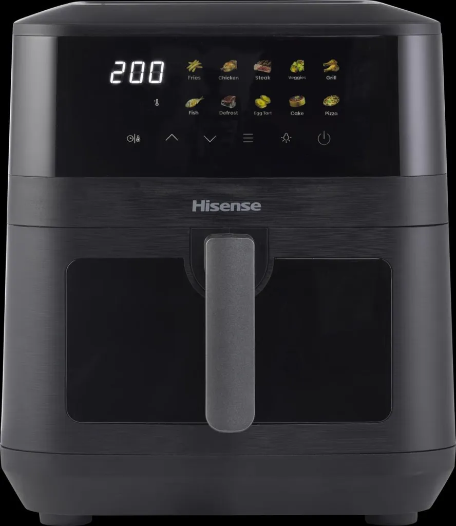Hisense HAF2100DCD Friteuse à air chaud 7.7L 200°C Air Fryer XL Noir