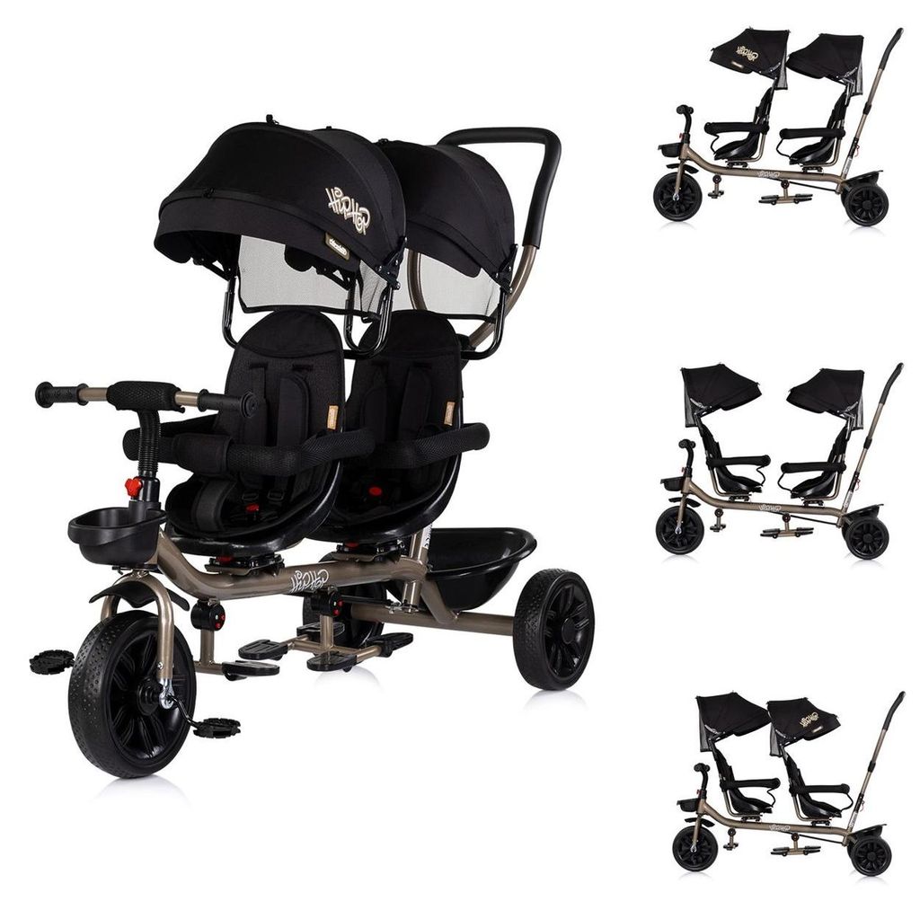 Chipolino Zwillingsdreirad Hip Hop, zwei Kinder, bis 40 kg, Produktbild 
