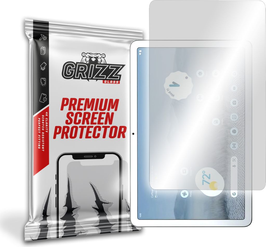 Hybriertes Glas GrizzGlass HybridGlass für Google Pixel Tablet