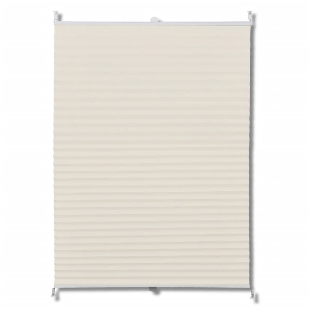 Plissee Faltrollo Rollo Plisseerollo 70x125cm Creme