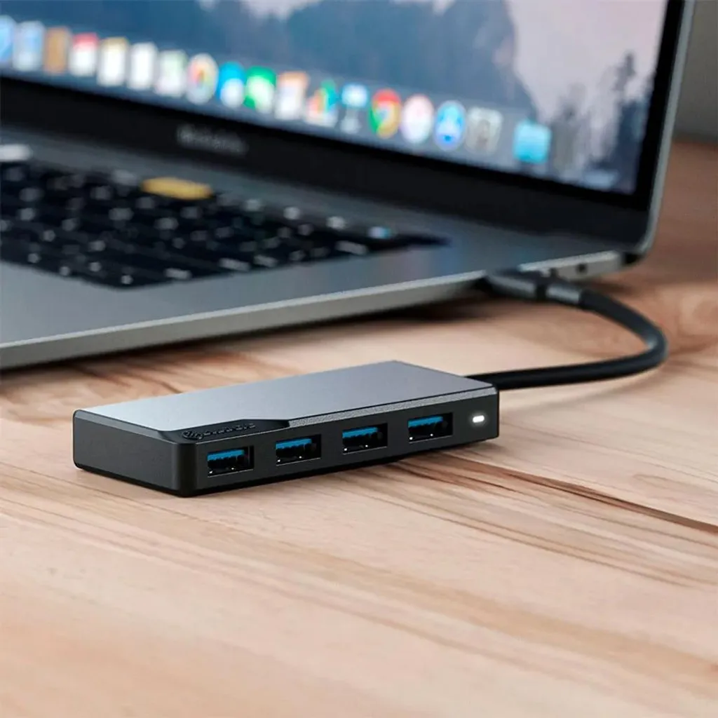 Hub USB-C Alogic : Solution Multiport pour Manque de Connectique Gris - 6