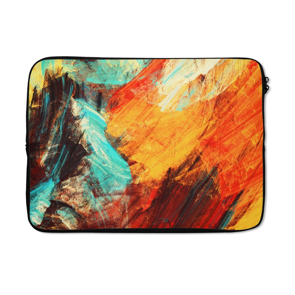 MuchoWow Laptop Hülle 14 ZollGemälde - Abstrakt - Öl Laptoptasche - Laptoptasche - Stoßsicher - Schutzhaube