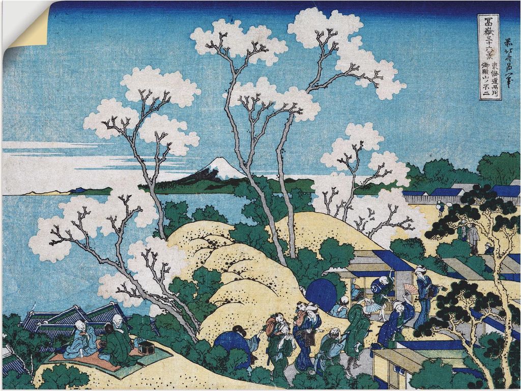 ARTland Wandbild, selbstklebend Fuji von Gotenyama in Shinagawa Größe: 80x60 cm