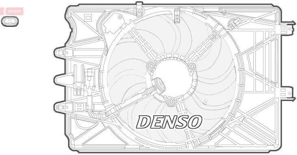 DENSO DER09069 Lüfter Motorkühlung Kühlerlüfter für FIAT 500L (351, 352) Wasserkühler