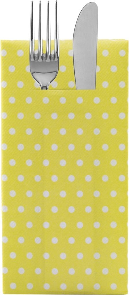Sovie HOME Besteckserviette Iris in Kiwi aus Linclass Airlaid 40 x 40 cm, 12 Stück
