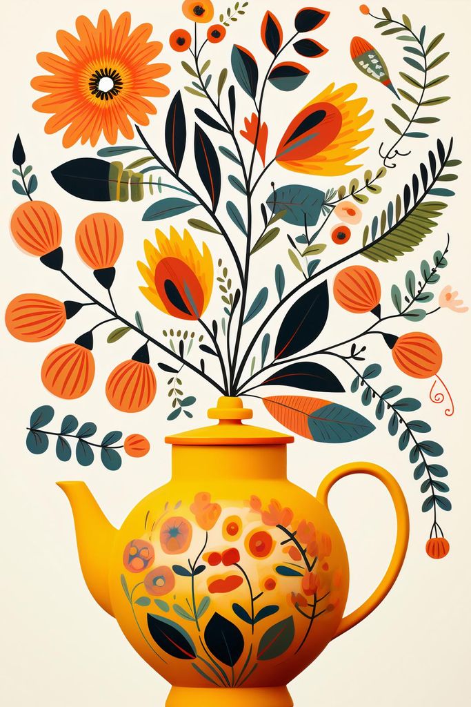 Plakat 30x45cm Üppiger Tee