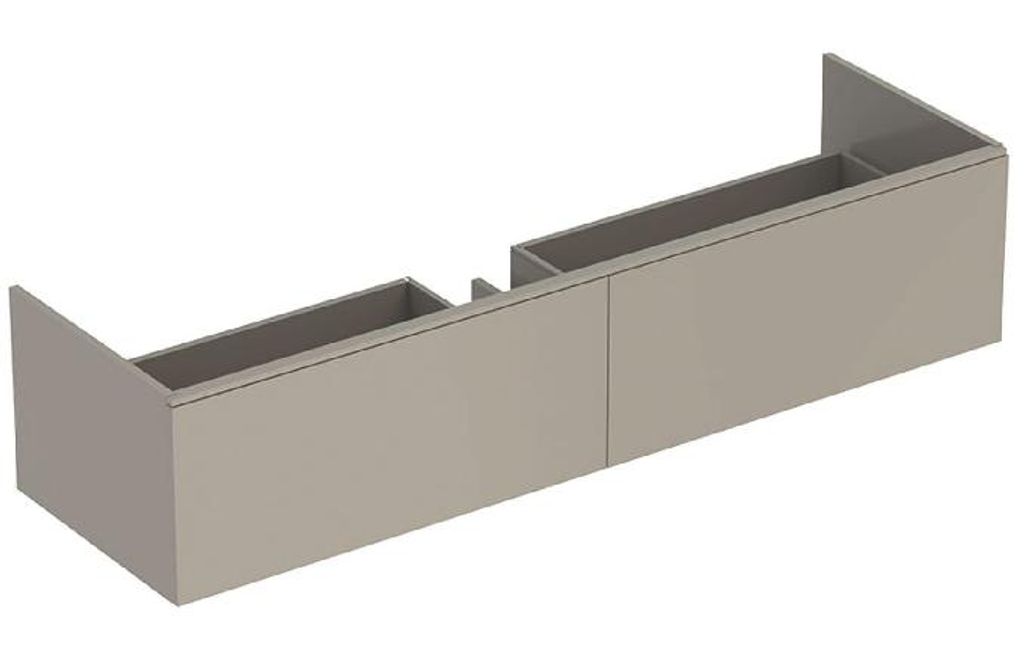 Geberit Xeno 2 Waschtischunterschrank 500.348., 1595x350x473 mm, 2 Schubladen, für den Waschtisch auf Mineralwerkstoff, 500.346.00.1