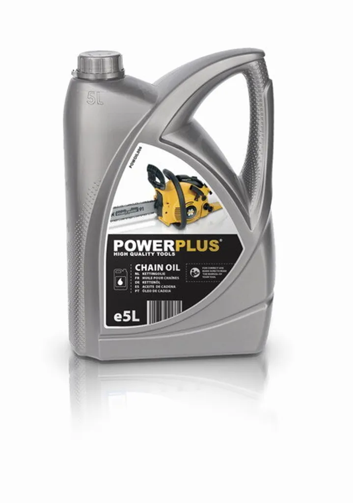 Huile de chaîne Powerplus 5L POWOIL006 contre la surchauffe et usure
