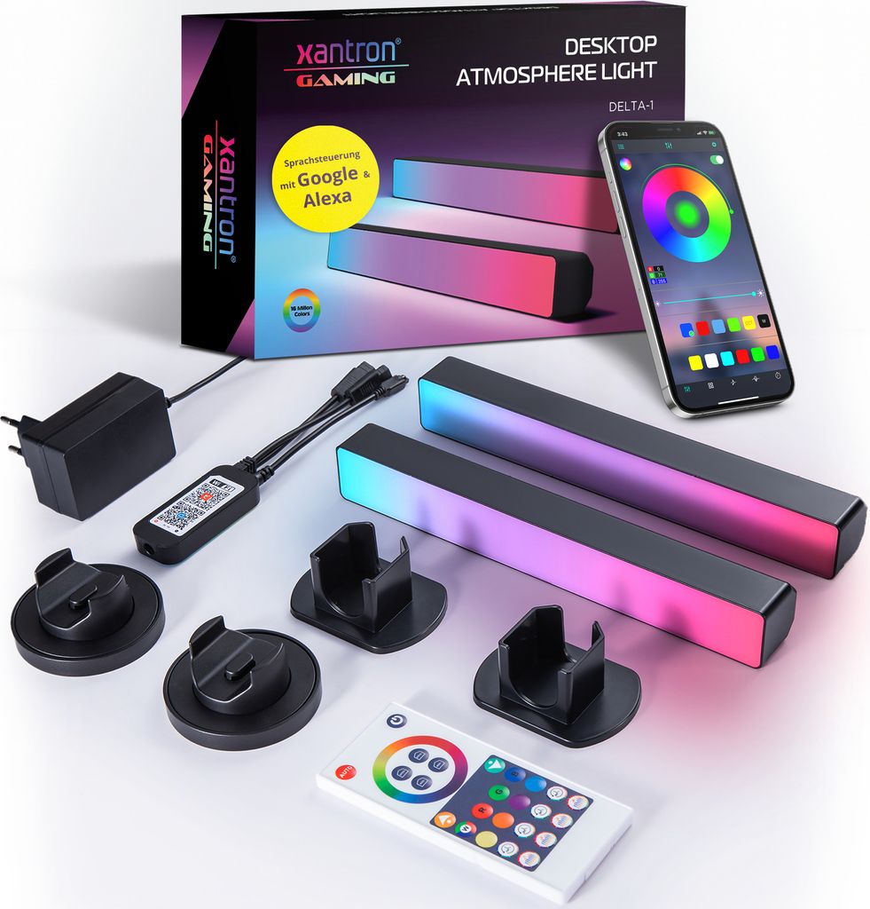 Xantron LED Lightbar Gaming LED Beleuchtung/LED Hintergrundbeleuchtung Ambilight RGB Light Bar