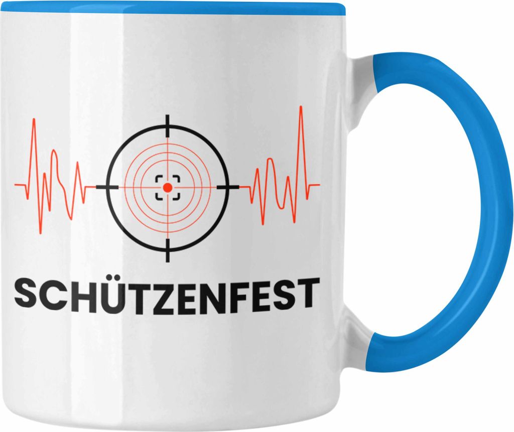 Trendation - Schützenfest Tasse Geschenk Schütze Sportschütze Geschenkidee (Blau)