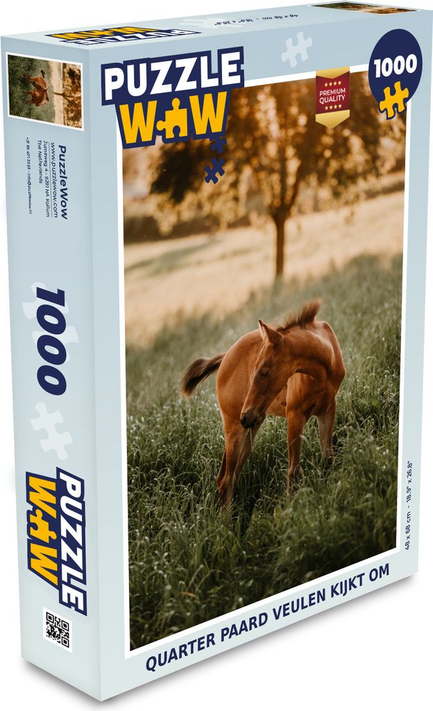 MuchoWow Puzzle 1000 Teile Pferd - Gras - Baum - Spielzeug - Alt und Jung - Spiele - Puzzeln
