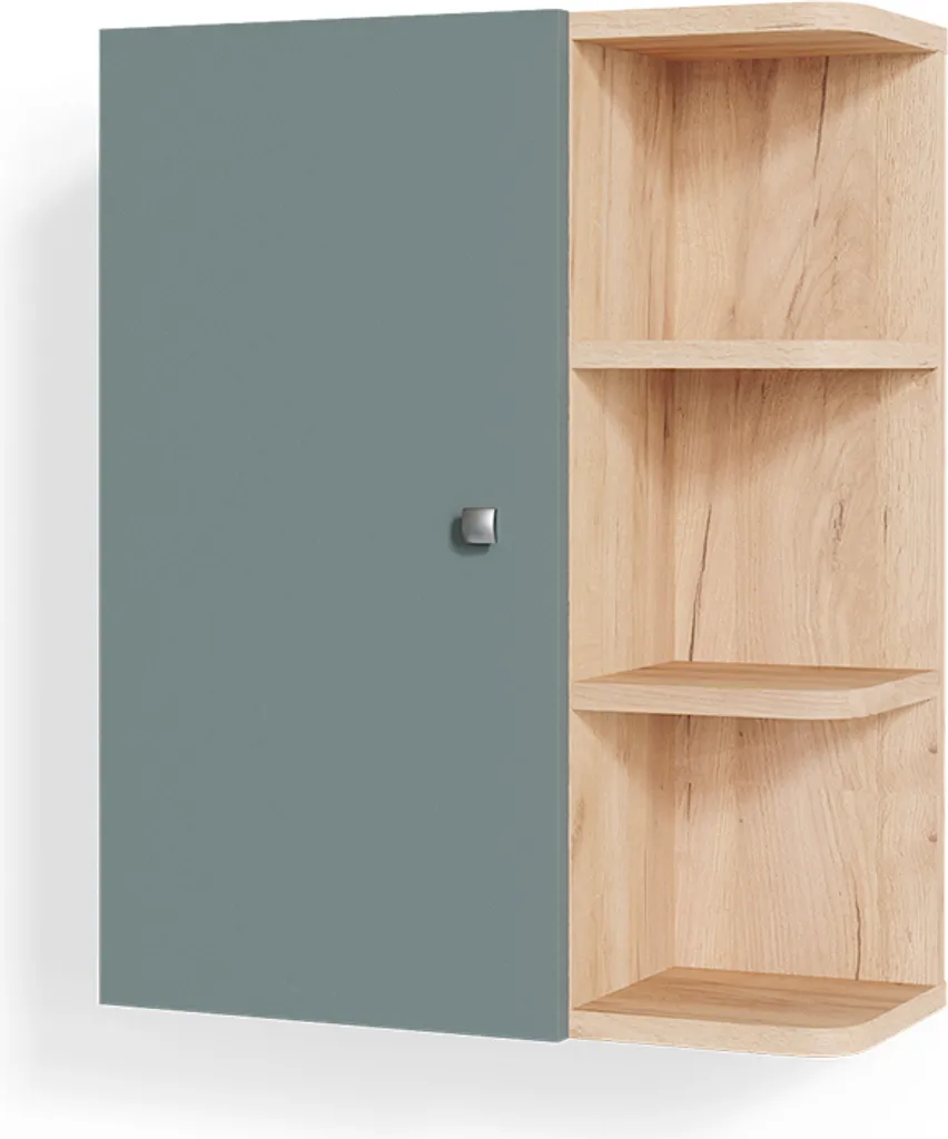 Armoire murale Vicco Fynn Vert 47.2x59.2cm Modèle 37232 pour salle de bain