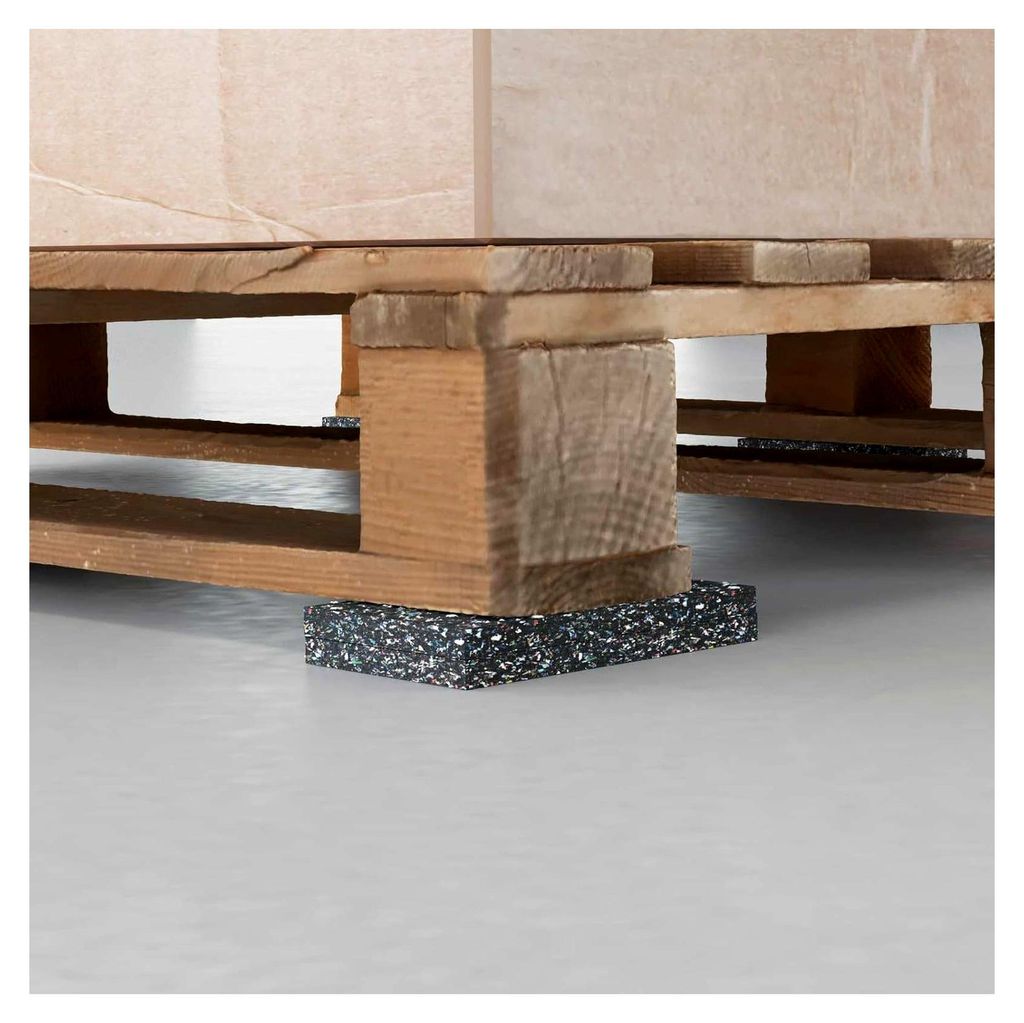 Gummiwalze Schwarz 1000 x 5 x 0,3 cm für Sportgeräte, zum Schutz von Boden oder Teppich, Büro, Wohnzimmer