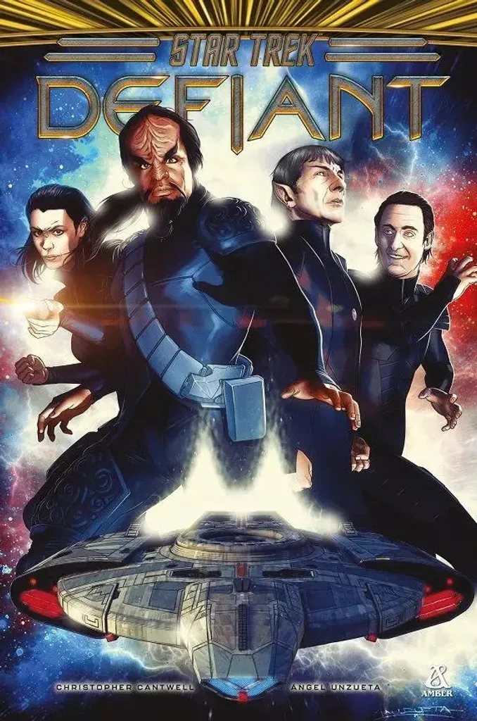 Vaisseau Star Trek Defiant en Métal et ABS avec Détails Haute Précision