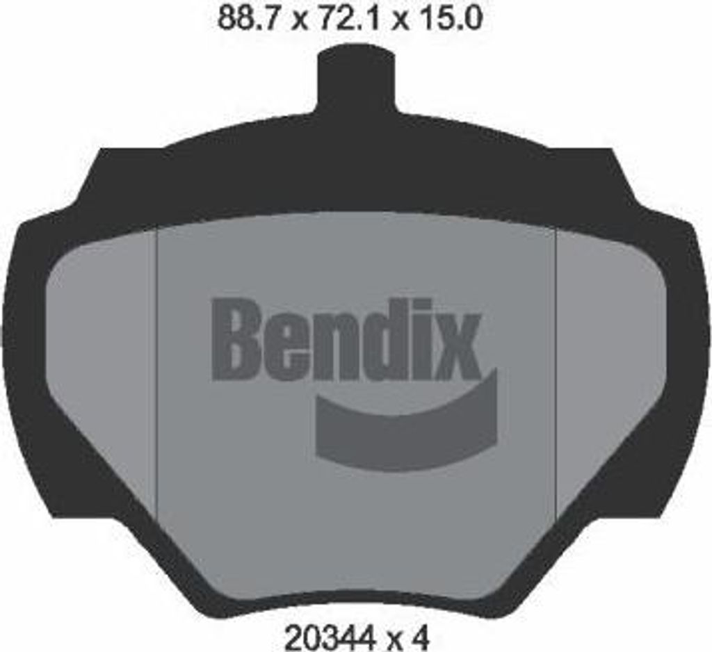 BENDIX Braking BPD1697 Bremsbelagsatz, Scheibenbremse OE GBP266 kompatibel mit Defender, Discovery