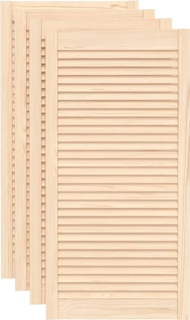 vidaXL Ante a Persiana in Legno Massello 4 pz 99,3x49,4 cm - Offerta