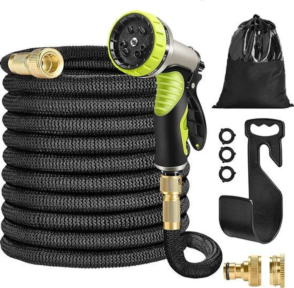 Tuyau extensible 30m anti-torsion et connectique laiton fiable