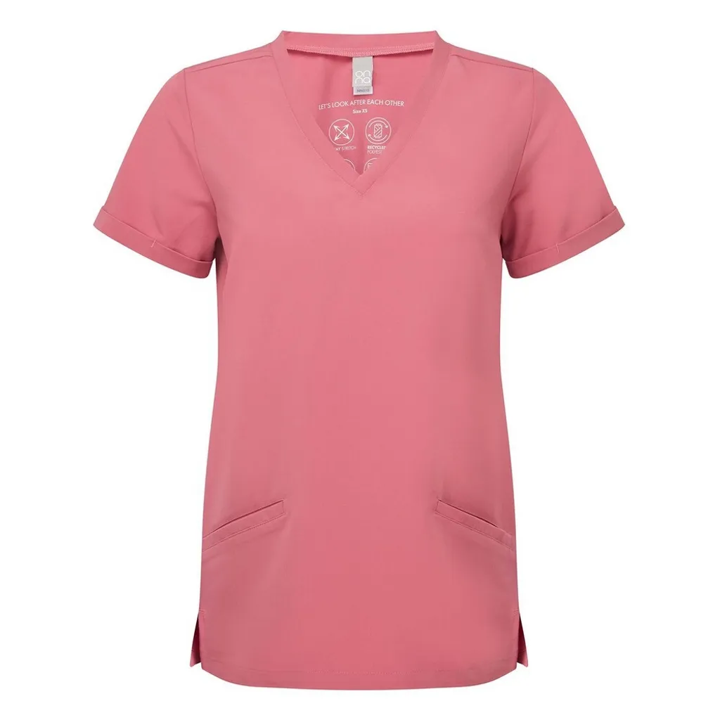 Onna - Grembiule da lavoro arrotolabile da donna PC5592 (XL) (Rosa Calm)