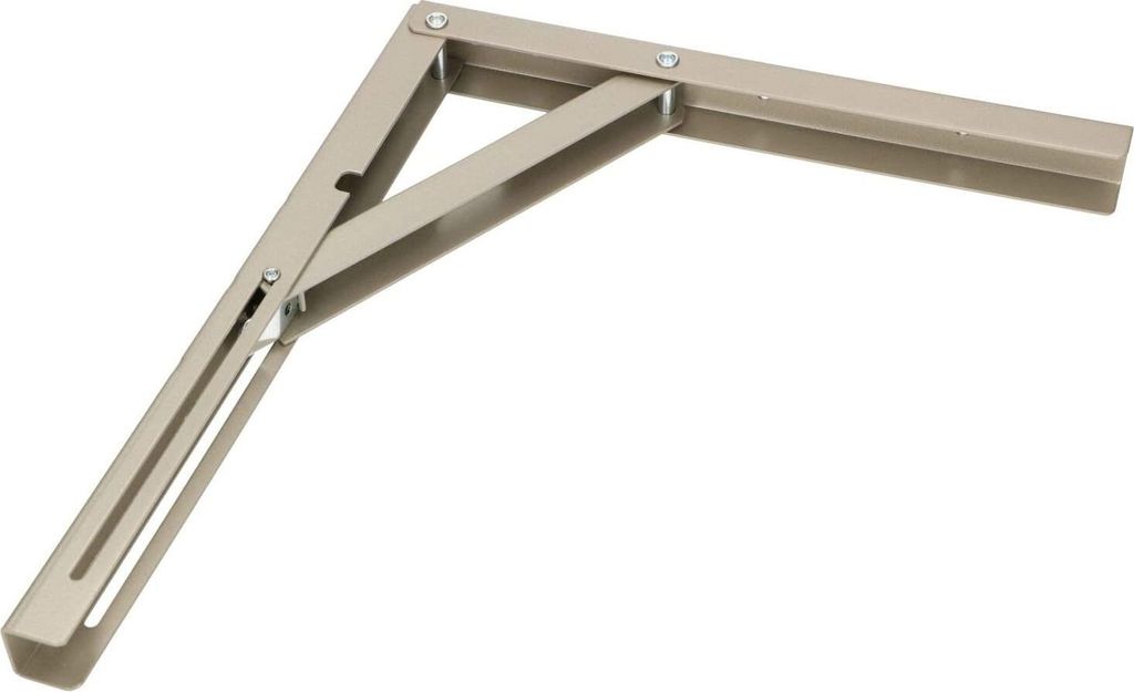 KOTARBAU Klappkonsole 300 x 260mm Silber Halter Stahl Träger Wandhalter Klammern Winkelregal Rostfrei Achse Regalträger Winkel Stütze Regalwin...