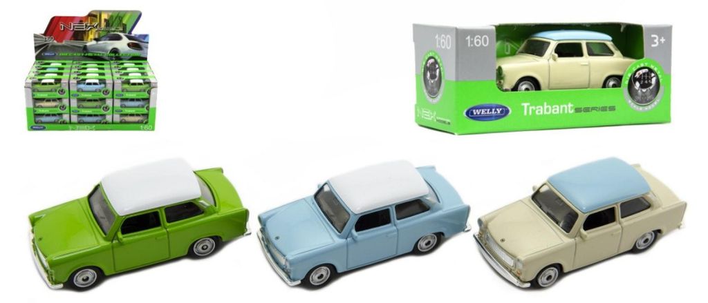 Macchinina Welly Trabant in scala 1:60, in metallo, 7 cm, Immagine del prodotto 