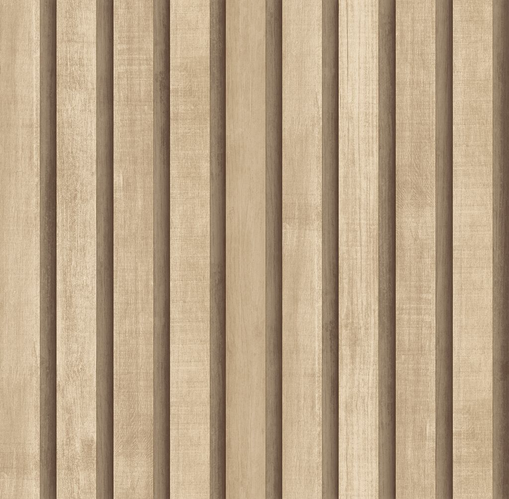 Sanders & Sanders Carta da parati 3D in legno beige - Immagine del prodotto 