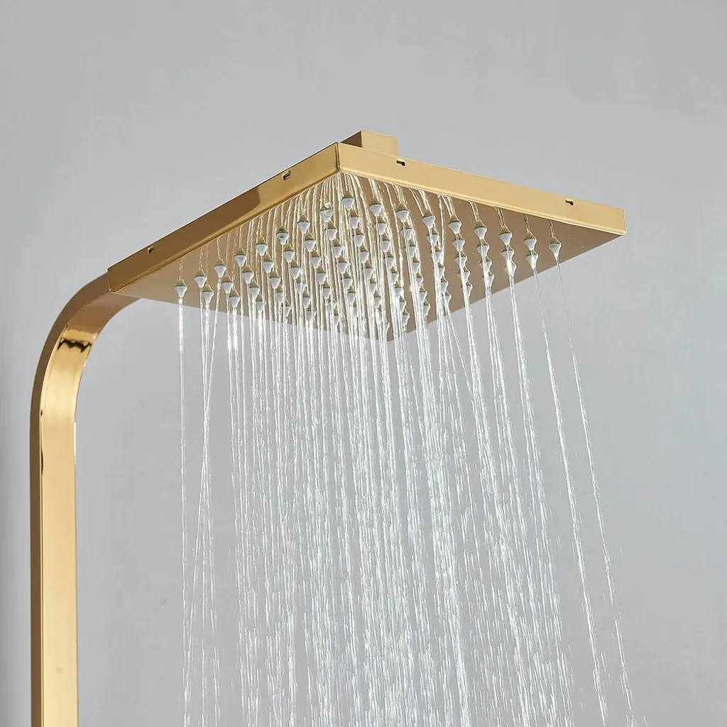 Système de douche complet avec bec de baignoire pour confort familial