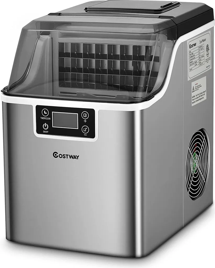 Machine à glaçons rapide 3,2L produisant 24 glaçons en format cubique