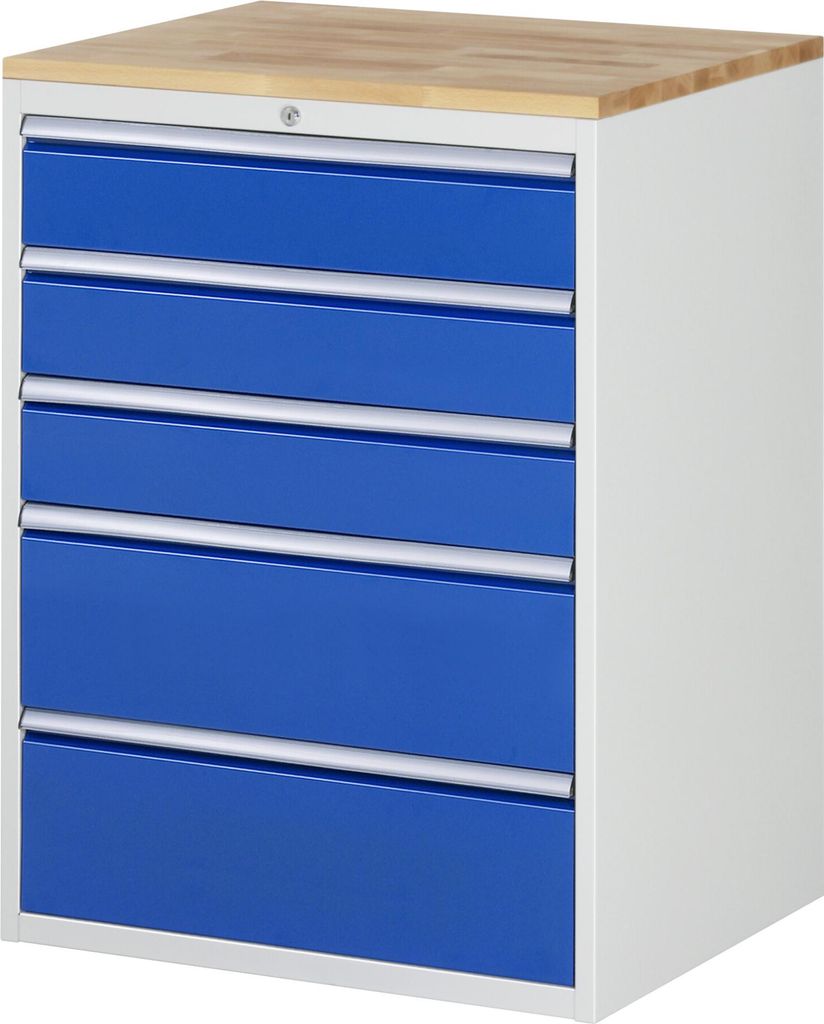 Rau Schubladenschrank Buche-Top und 5 x Schubl.-XL 3x150 2x240mm