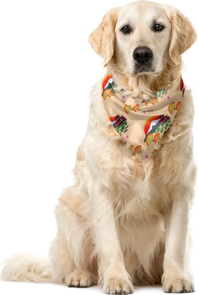 Bandana Pet ABAKUHAUS Sakura Style 40x40 - Eleganza Giapponese