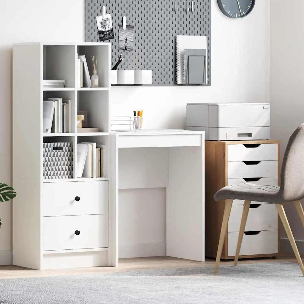 Postazione Smart Working Maison Exclusive Bianca 60x40x76 - Robusta
