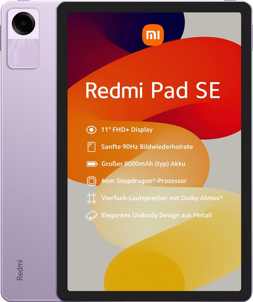 Xiaomi Redmi Pad SE 128GB 4GB Lavender Purple - Neu /