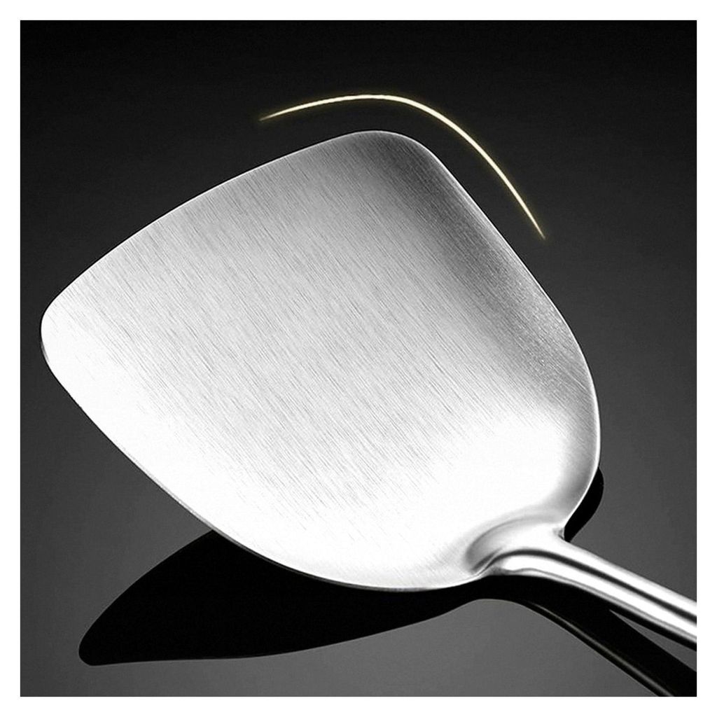 Wok-Pfannenwender Küchenutensilien-Set, 42,5 cm Edelstahl Wok-Spatel für das Kochen