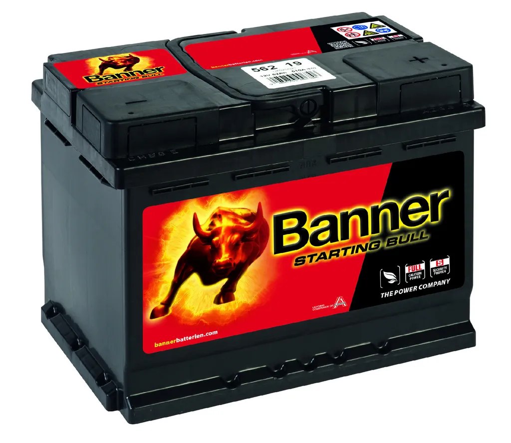Batterie Banner Starting Bull 562 19 12V 62Ah 510A EN - Réf 56219