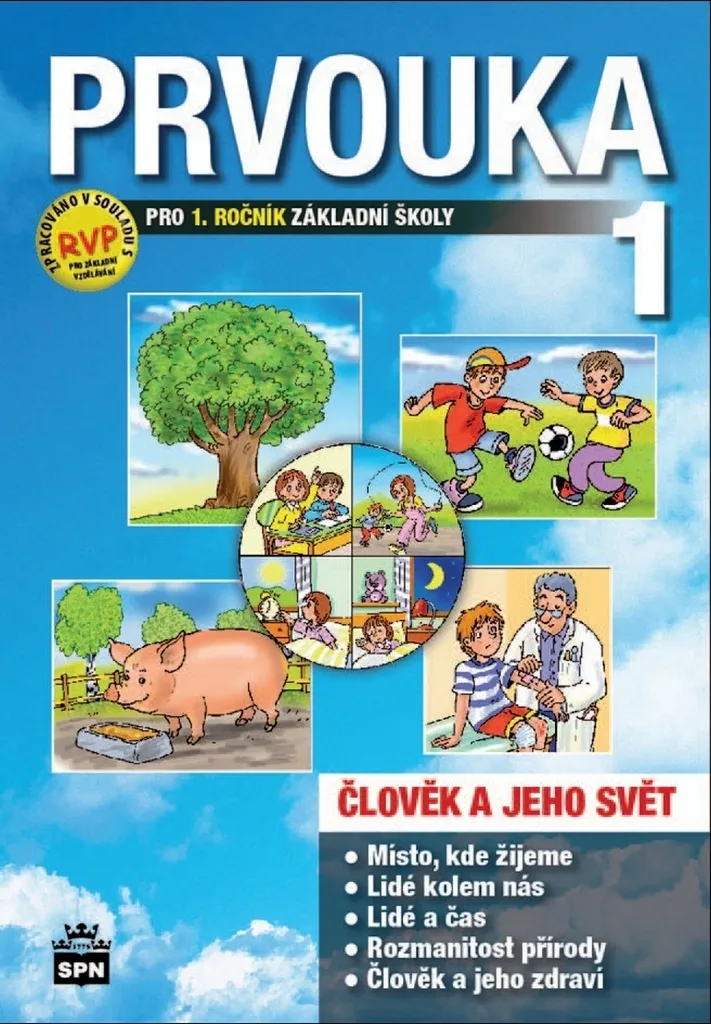 Livre de classe Prvouka 1.ročník pour apprendre lire et observer