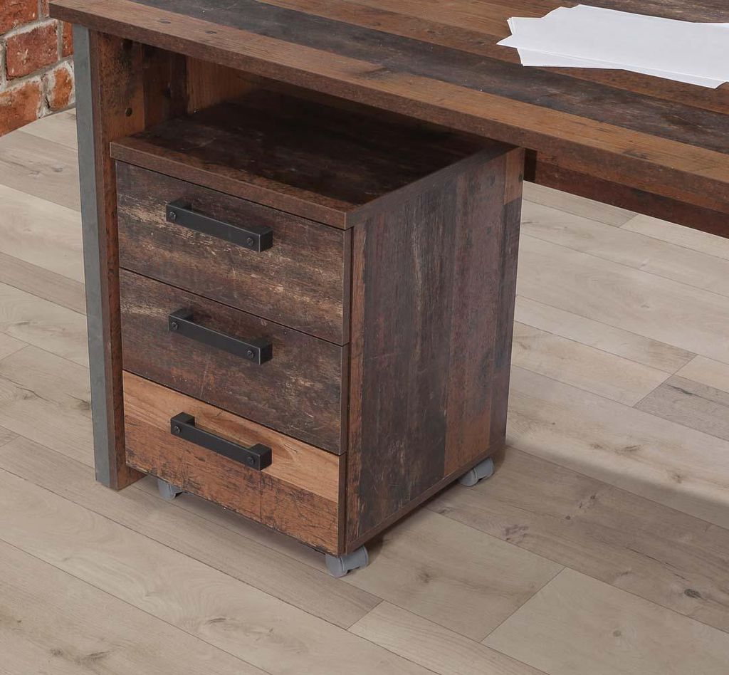 POSEN Rollcontainer Old-Wood Vintage Produktbild 