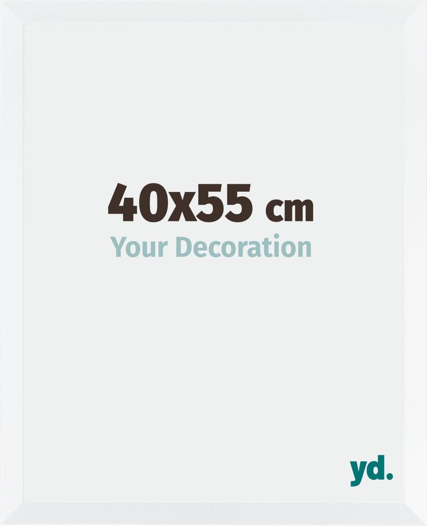 Bilderrahmen, 40x55 cm, Weiß Matt, MDF, Catania