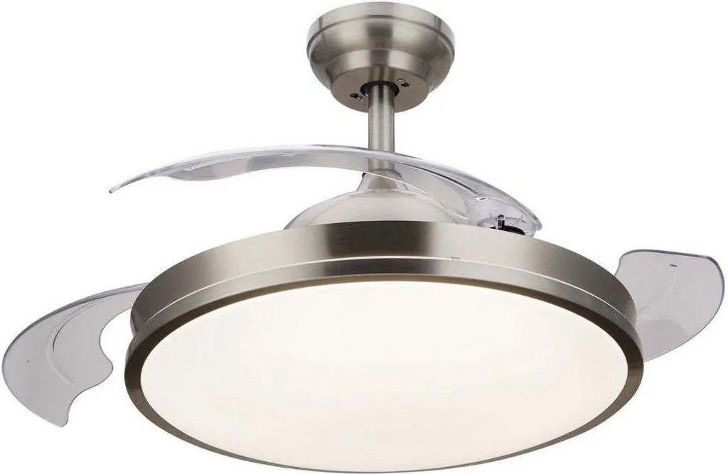 Ventilateur de plafond LED PHILIPS ATLAS CCT 63W silencieux finition satin
