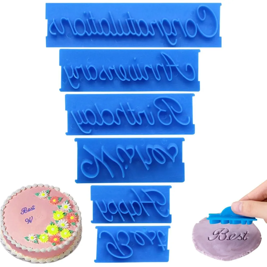 Kit emporte-pièces à messages pour gâteaux et sablés d'anniversaire