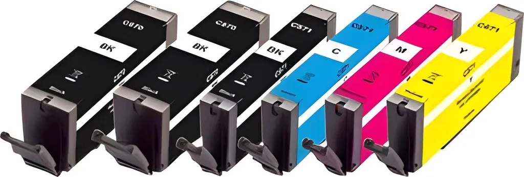 Recharge encre Canon PGI-570 CLI-571 Pack Plus pour documents et photos