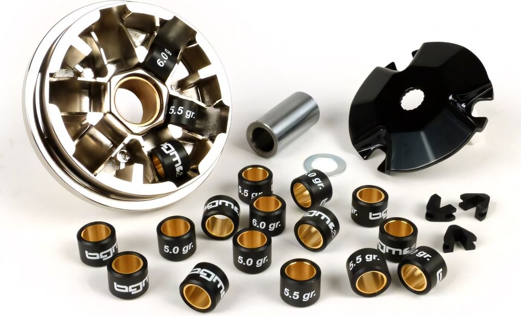 Variomatik BGM Gewichte 16x13mm, 5,0g, 5,5g, 6,0g für Minarelli 50ccm (Typ MA, MY, CW, CA, CY) Aerox, Nitro, SR50