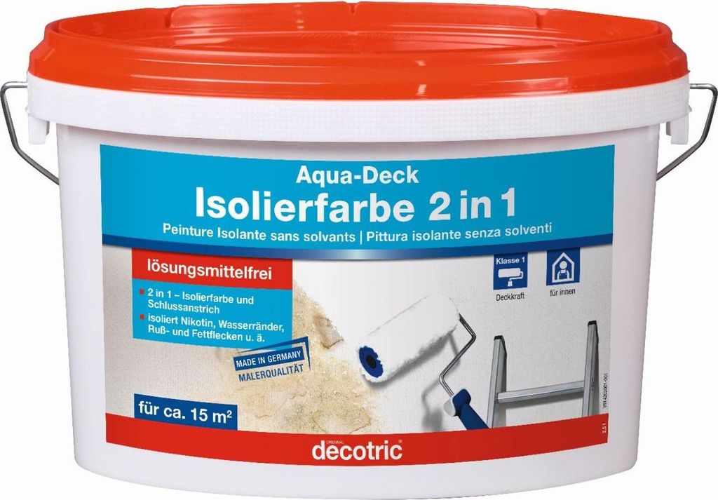 Decotric Aqua-Deck Isolierweiß 2,5 L