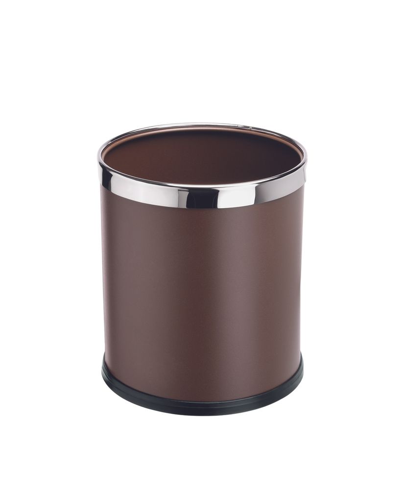Papierkorb / Hotelmülleimer, Ø 22 cm, schwarz oder braun Produktbild 