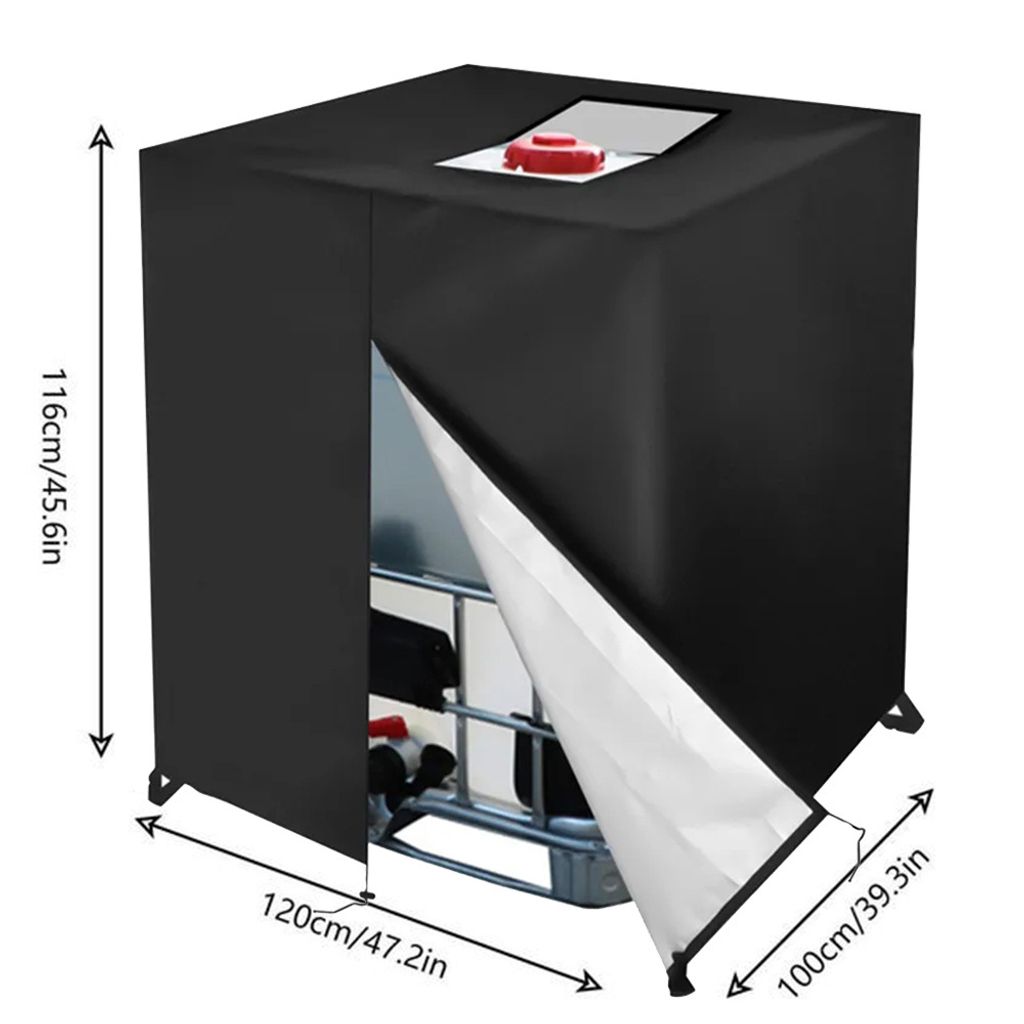 1000L IBC Container Abdeckung Wassertank Folie gegen Produktbild 2