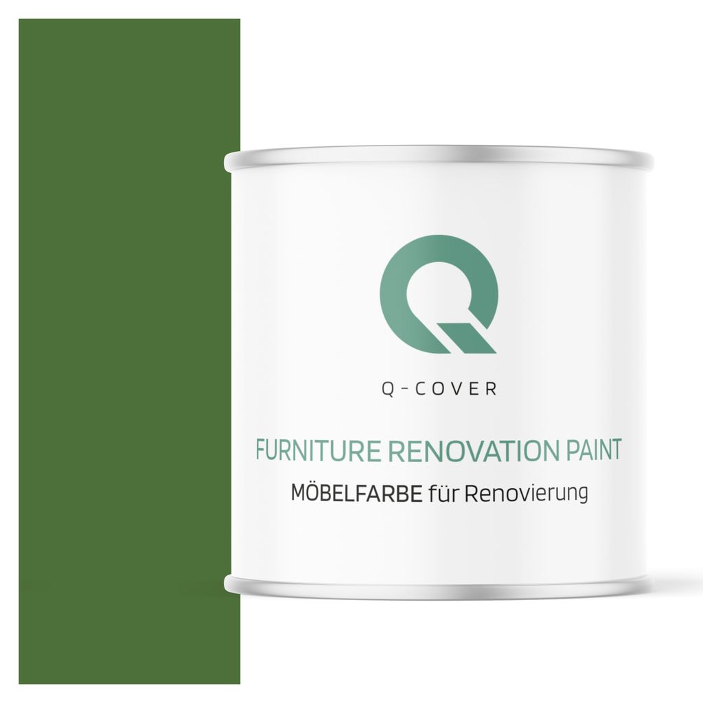 Möbelfarbe Hochglanz | Farbton: Grasgrün RAL 6010 2,5L | Holzfarbe für Möbel & Innenausbau | Deckend, wasserbasiert, kratzfest | Für Küchen, ...